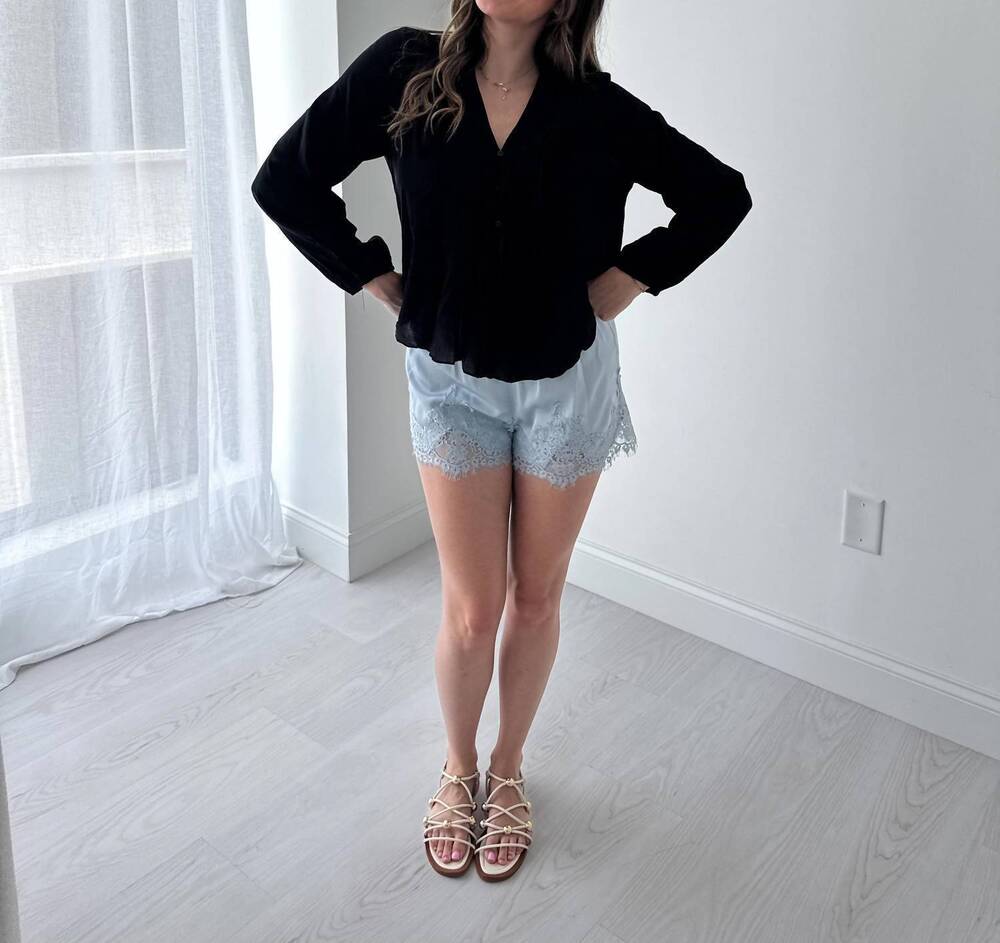 NEW MUSTARD SEED the sloane top in black